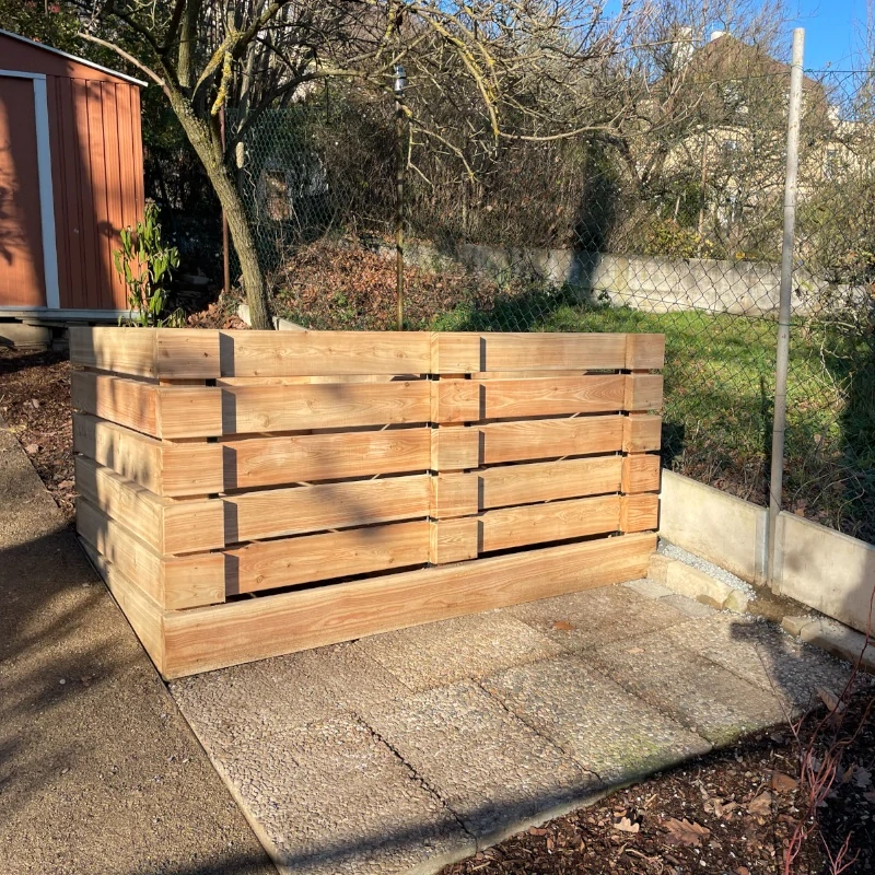 Dvoukomorový kompostér 